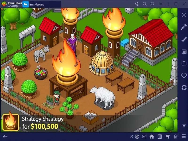 Farm Heroes Champ screen showing optimal crop layout strategy Farm Heroes Champ Strategy Guide